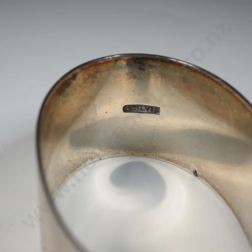 Sterling Silver Paua inset Napkin Ring Image 1++