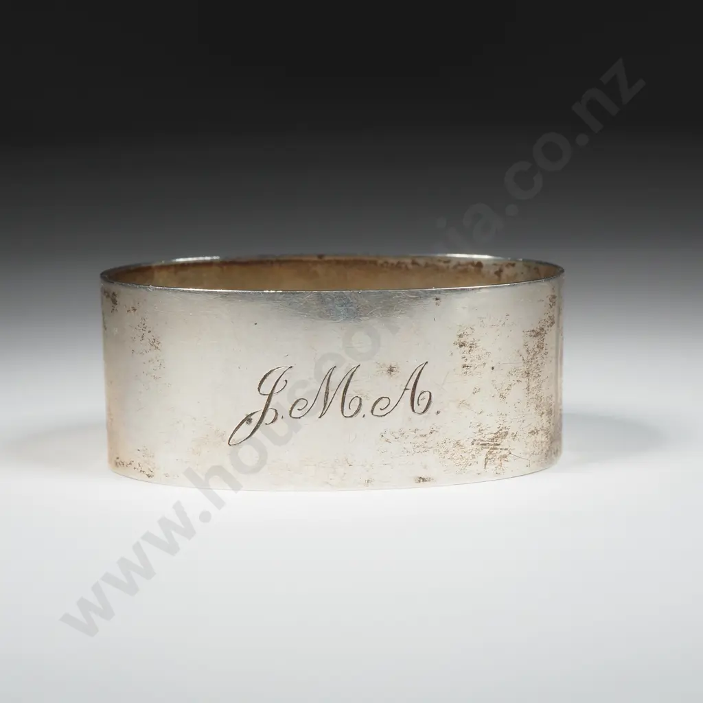 Sterling Silver Paua inset Napkin Ring Image 1++