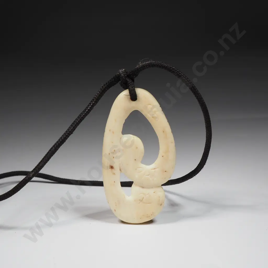 Carved Bone Pendant Image 1++