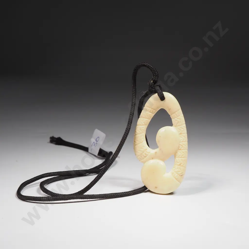 Carved Bone Pendant Image 1++