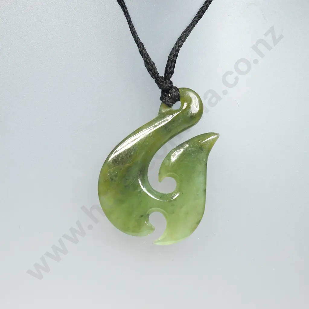 Carved Greenstone Pendant Image 1++