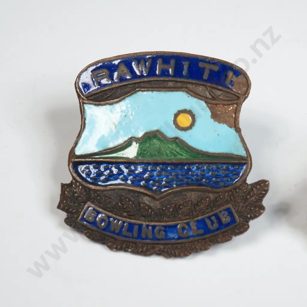 Two Enamel Bowling Club Badges Image 1++