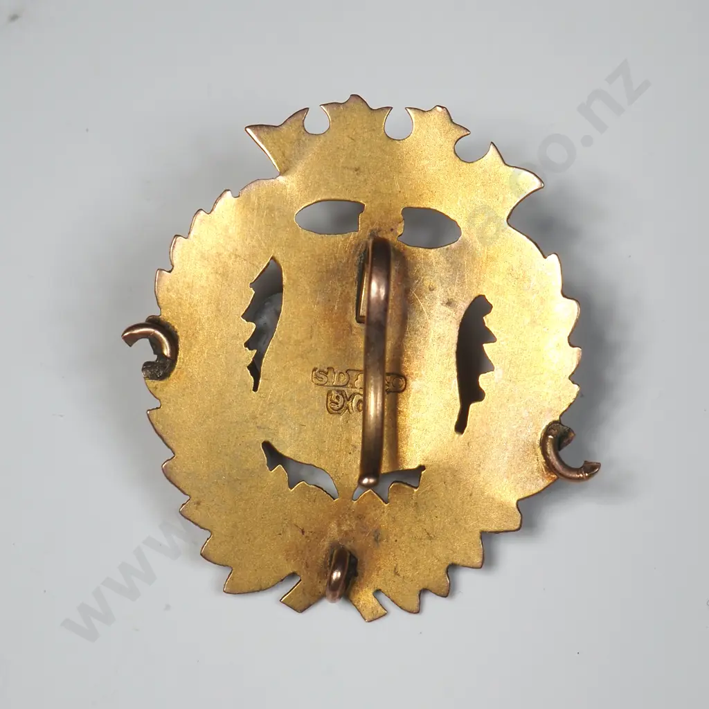9ct Gold Fob Front Crest Image 1++