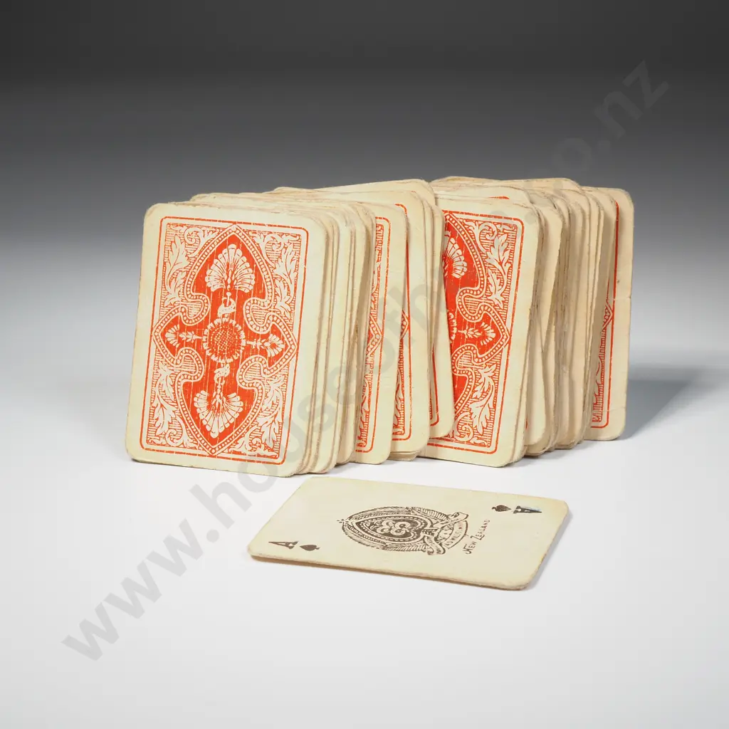 Vintage New Zealand Playing Cards w Māori Warrior Image 1++