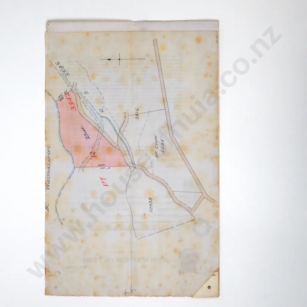 Memorandum of Lease - Christchurch New Zealand - 1916 Image 1++