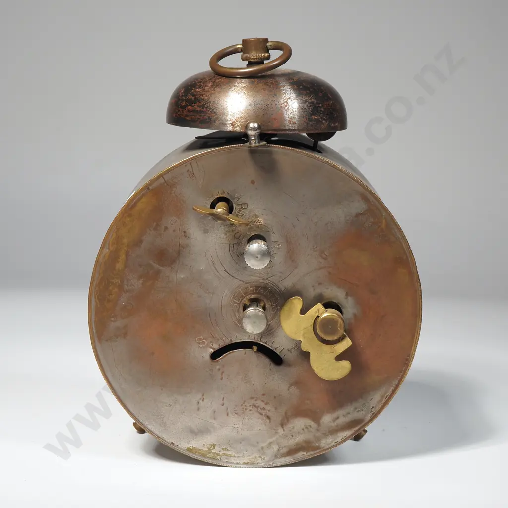 Antique Wind Up Top Bell Alarm Clock Image 1++