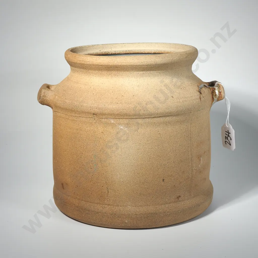 Paul Fisher Stoneware Tab Handled Crock ( No Lid) Image 1++