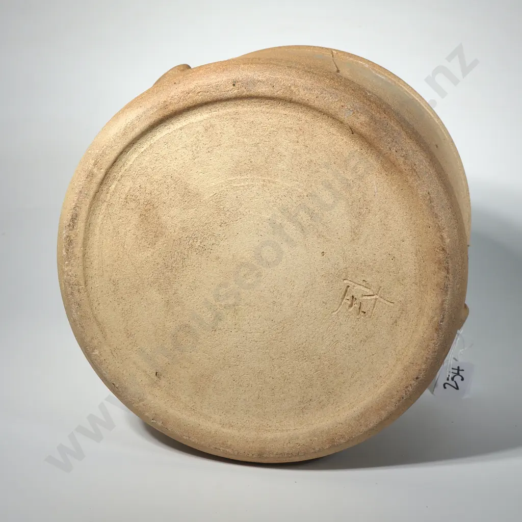 Paul Fisher Stoneware Tab Handled Crock ( No Lid) Image 1++