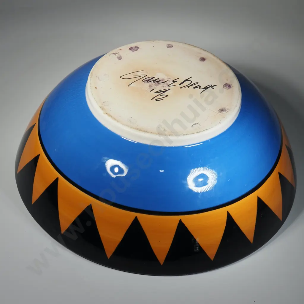 Gane & Benge Neudorf Pottery Large Centre Piece Bowl Image 1++