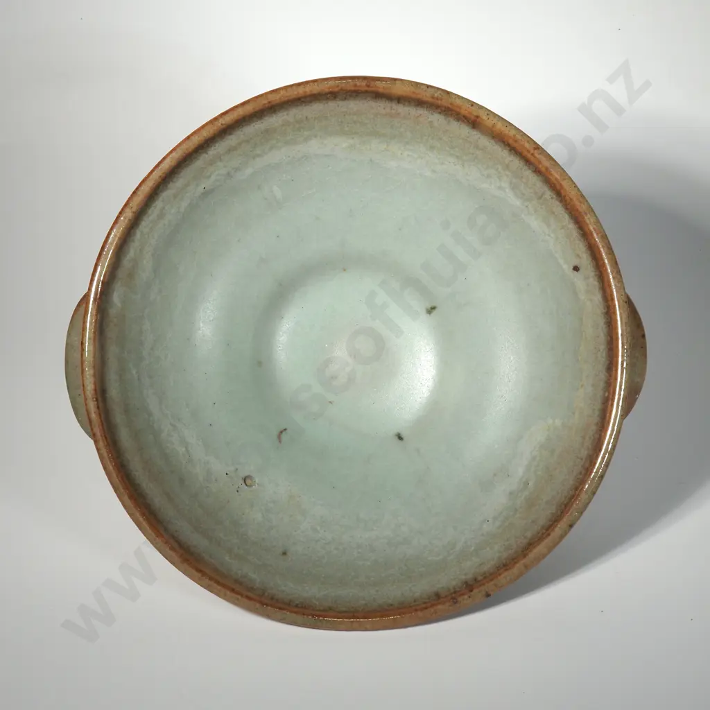Ian Firth Shallow Footed Stoneware Bowl Image 1++