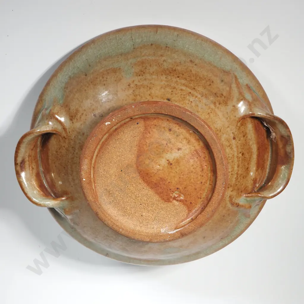 Ian Firth Shallow Footed Stoneware Bowl Image 1++