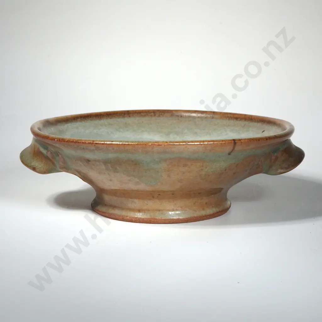 Ian Firth Shallow Footed Stoneware Bowl Image 1++