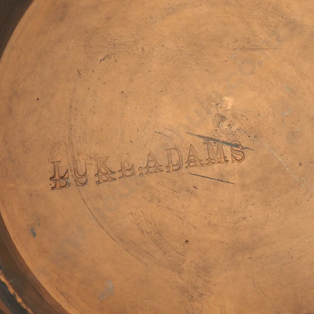 Luke Adams Early 1920's Hand Painted Wall Plark: Marked Image 1++