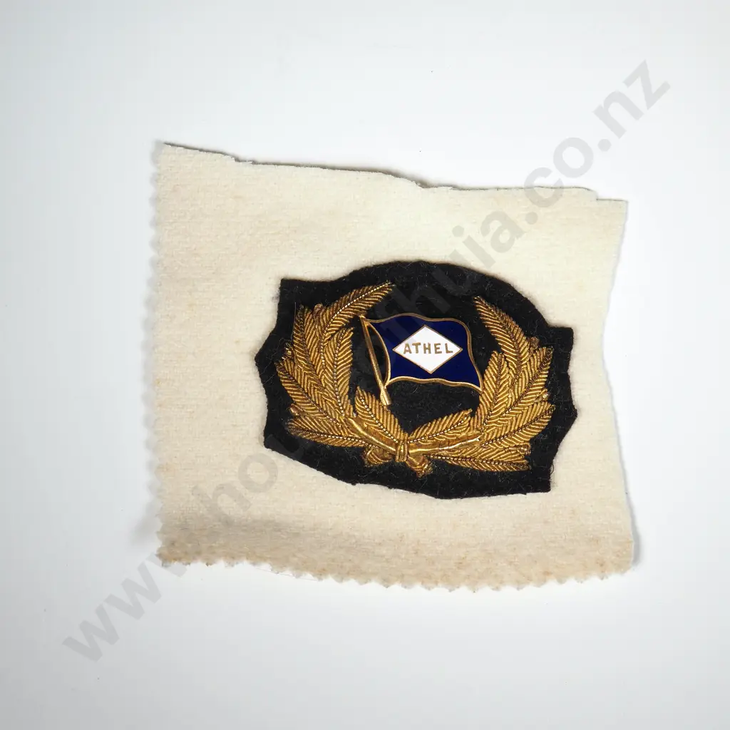 Vintage Bullion Patch from Athel Shipping  Image 1++
