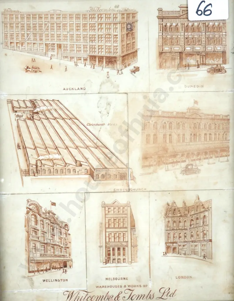 Artist Unknown - Various Branches & Warehouses Of Whitcombe & Tombs Ltd, Print Image 1++