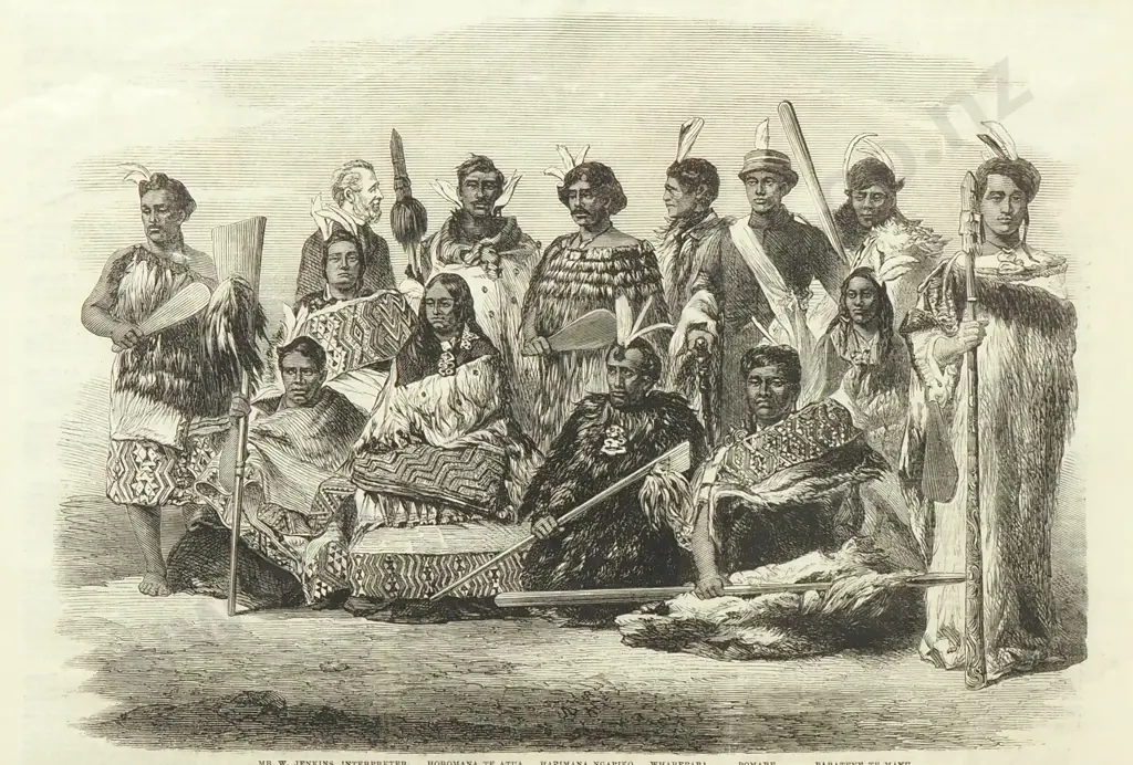 London News - Native Chiefs of New Zealand, Print Image 1++