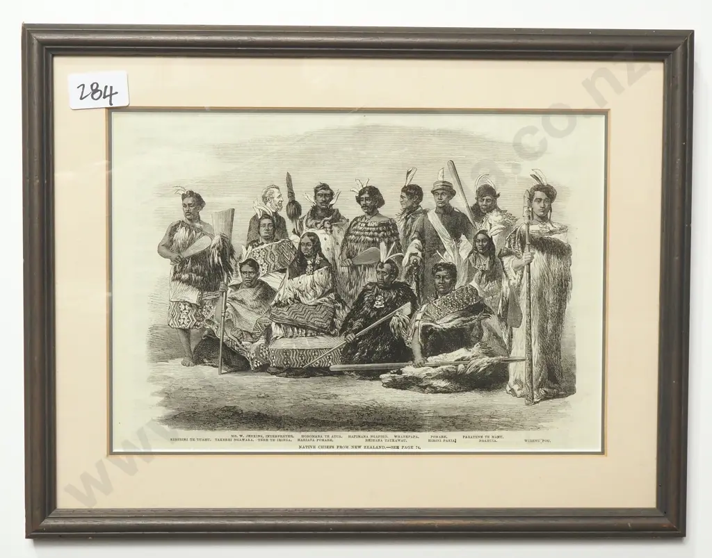 London News - Native Chiefs of New Zealand, Print Image 1++