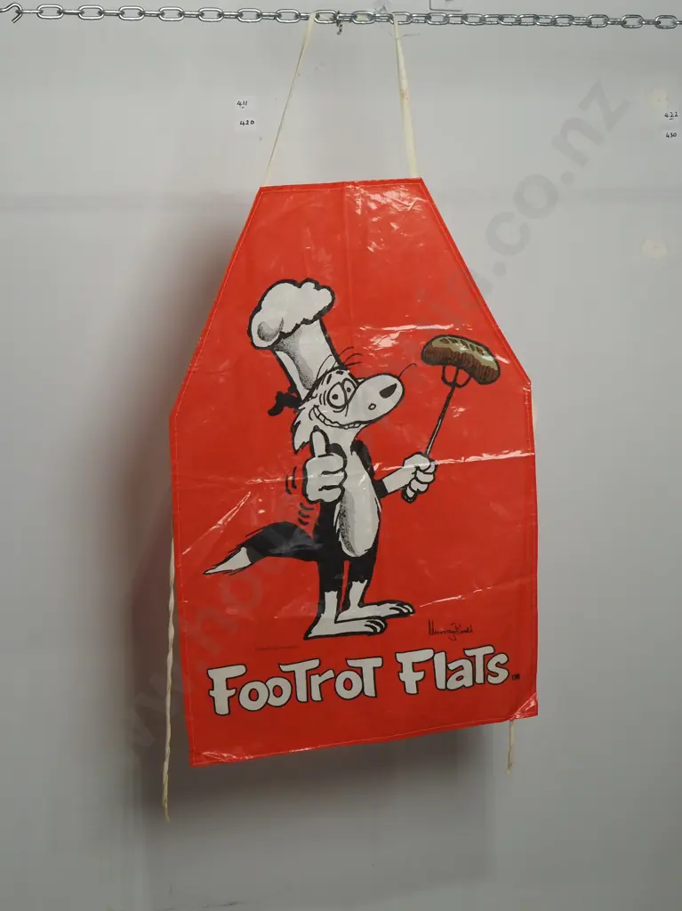 Vintage PVC BBQ Apron Featuring  Dog Image 1++