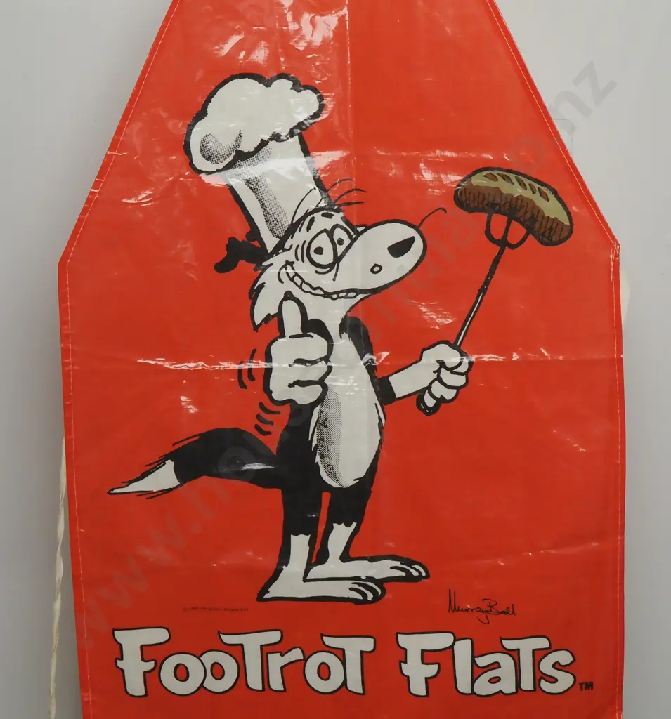 Vintage PVC BBQ Apron Featuring  Dog Image 1++