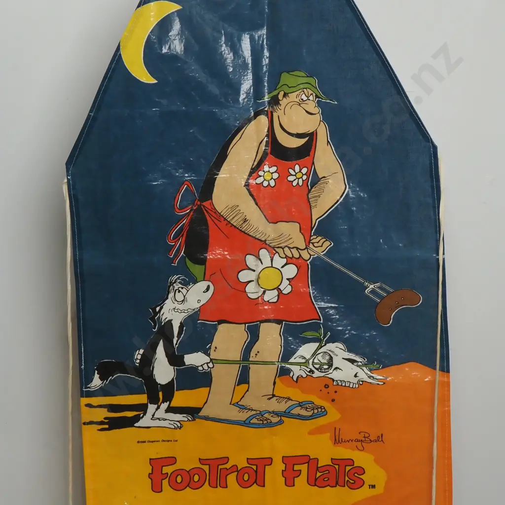 Vintage  PVC BBQ Apron Featuring Wal & Dog Image 1++