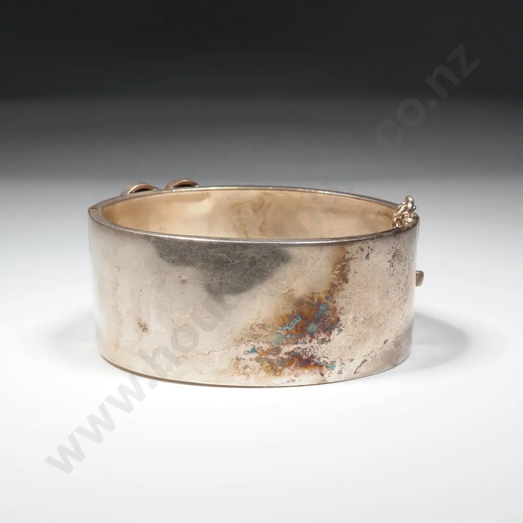 Victorian Sterling Silver Buckle Bracelet w English Hallmarks Image 1++