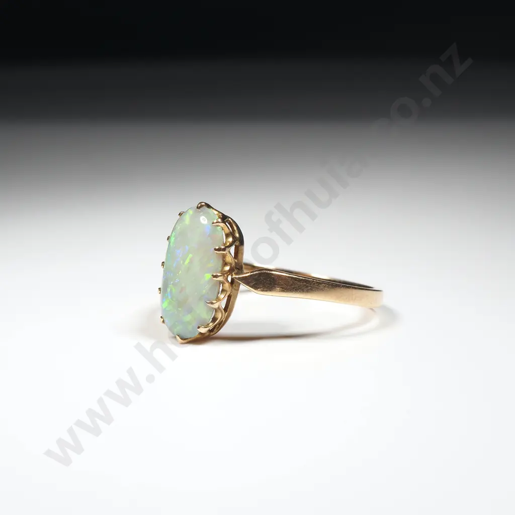 Exquisite Antique 15ct Gold Opal Ring in Period Box Image 1++