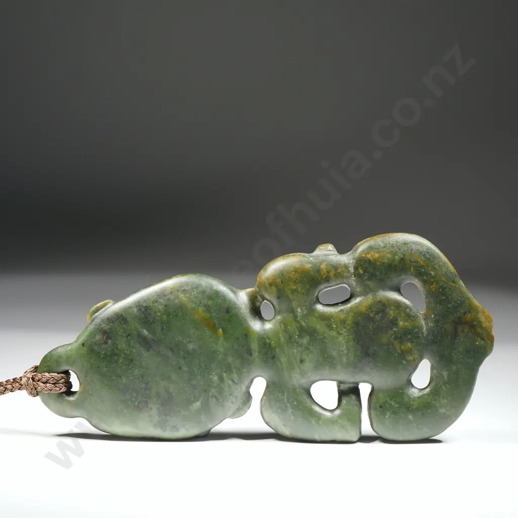 Raukaraka Beautifully Carved Hei Tiki Image 1++