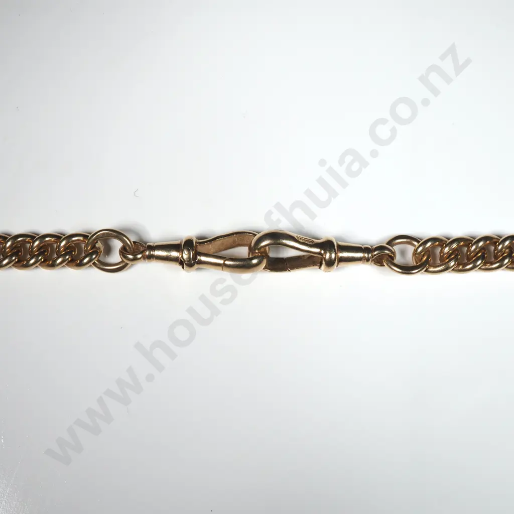 Massive 9ct Gold Fob Necklace Image 1++