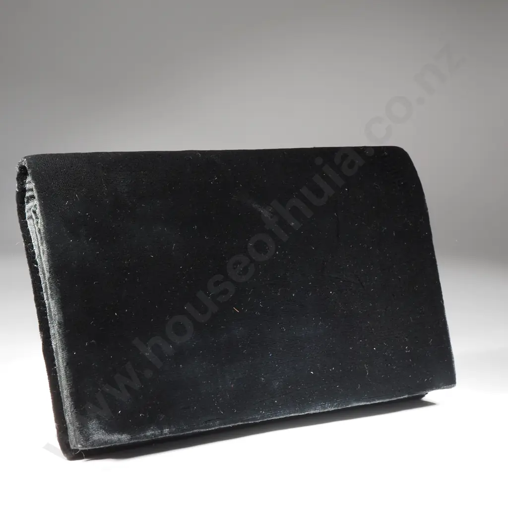 Exquisite Indian Velvet Evening Clutch w Intricate Beadwork, Bullion Wire & Stone Embellishments Image 1++