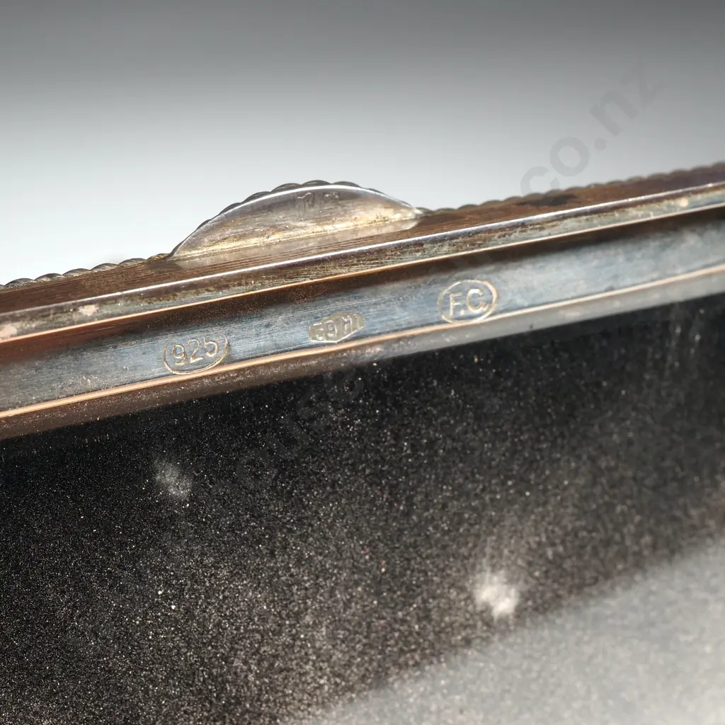 Antique Sterling Silver Folding Compact Image 1++