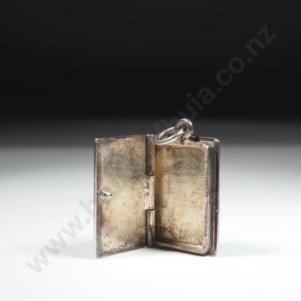 Sterling Silver Book Pendant Image 1++