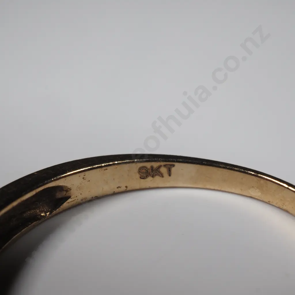 Solitaire CZ Ring in 9ct Gold Image 1++