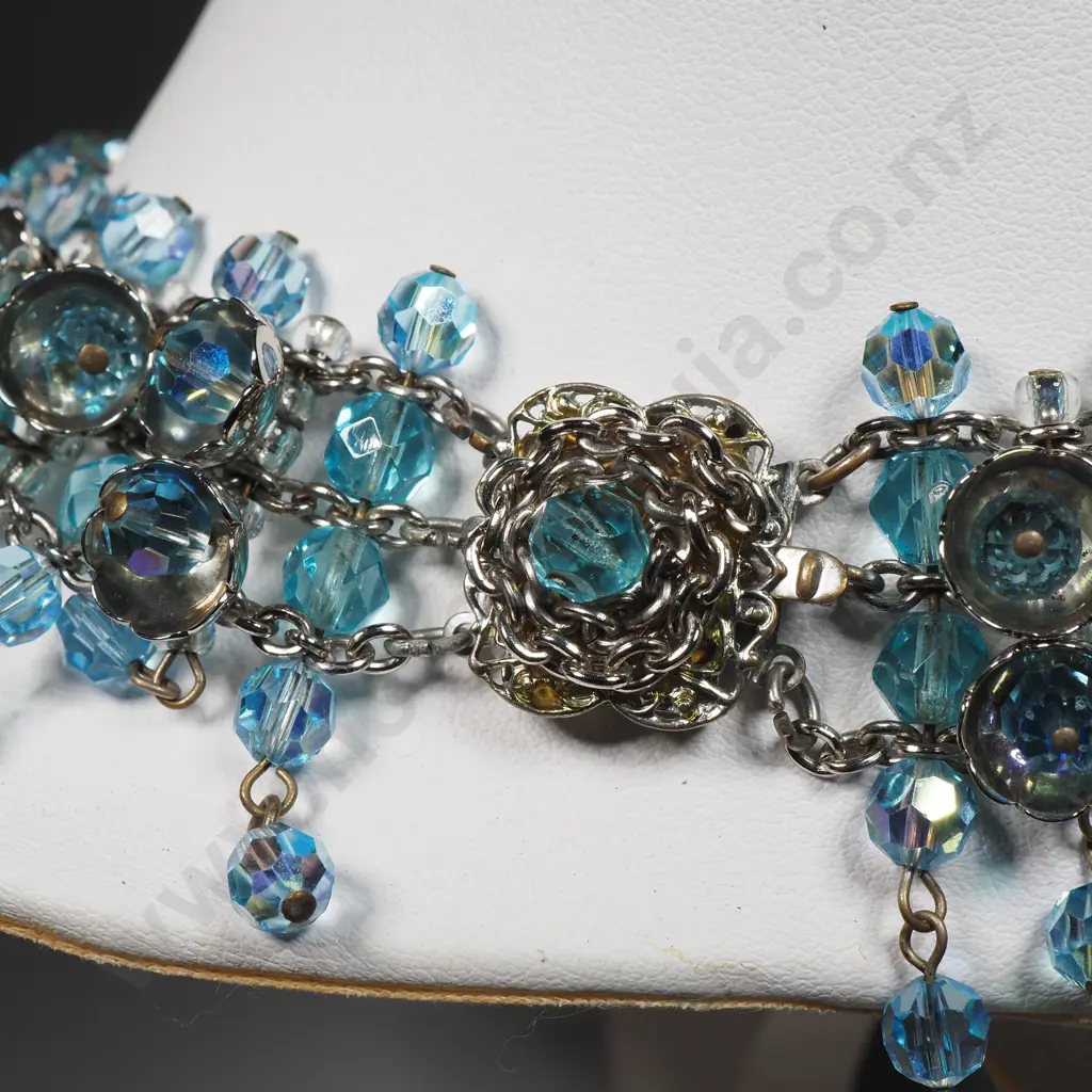 Impressive 1950's Costume Necklace & Bracelet w Receipt for $680.00 AUD Image 1++