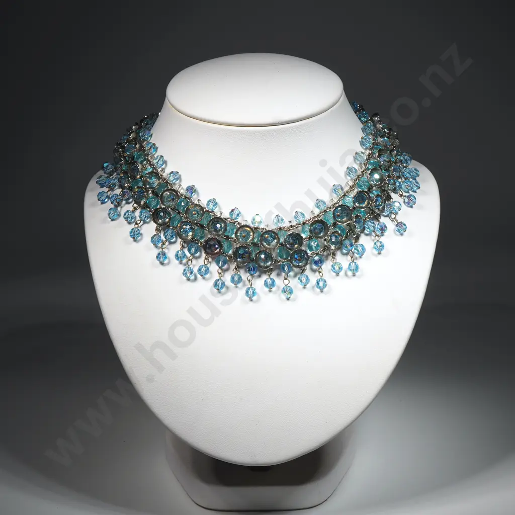 Impressive 1950's Costume Necklace & Bracelet w Receipt for $680.00 AUD Image 1++