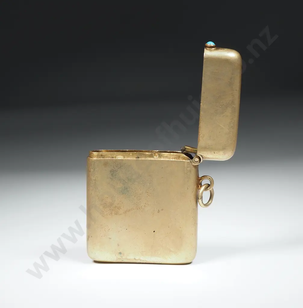 Antique 18ct Rolled Gold Vesta Case Image 1++