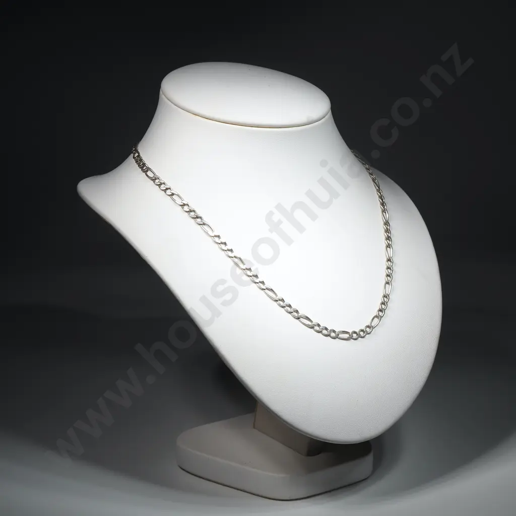 Heavy Sterling Figaro Link Chain Image 1++