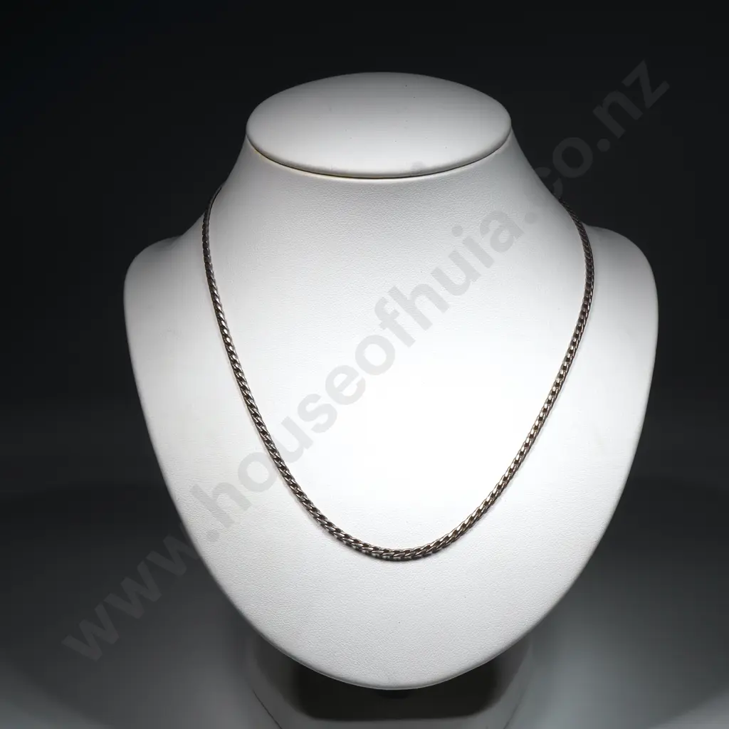 Sterling Silver Flattened Cable Link Chain Image 1++