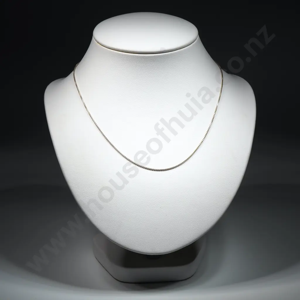 Sterling Silver Box Link Chain Image 1++