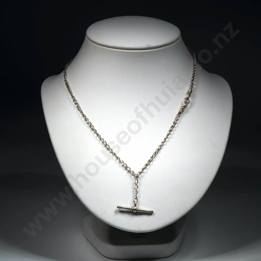 Sterling Silver Chain w T Bar Image 1++