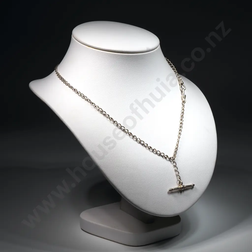 Sterling Silver Chain w T Bar Image 1++