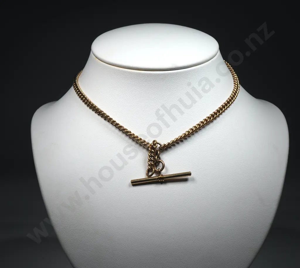 Antique Rolled Gold Fob Chain Image 1++
