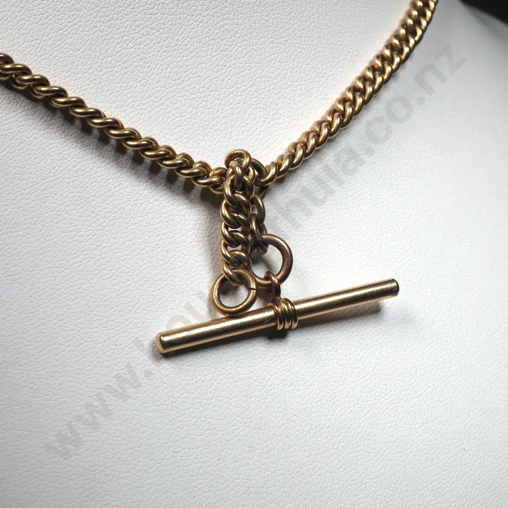 Antique Rolled Gold Fob Chain Image 1++