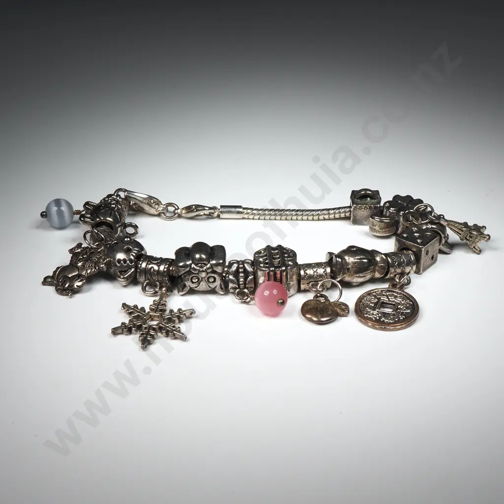 Sterling Silver Pandora Style Bracelet Image 1++