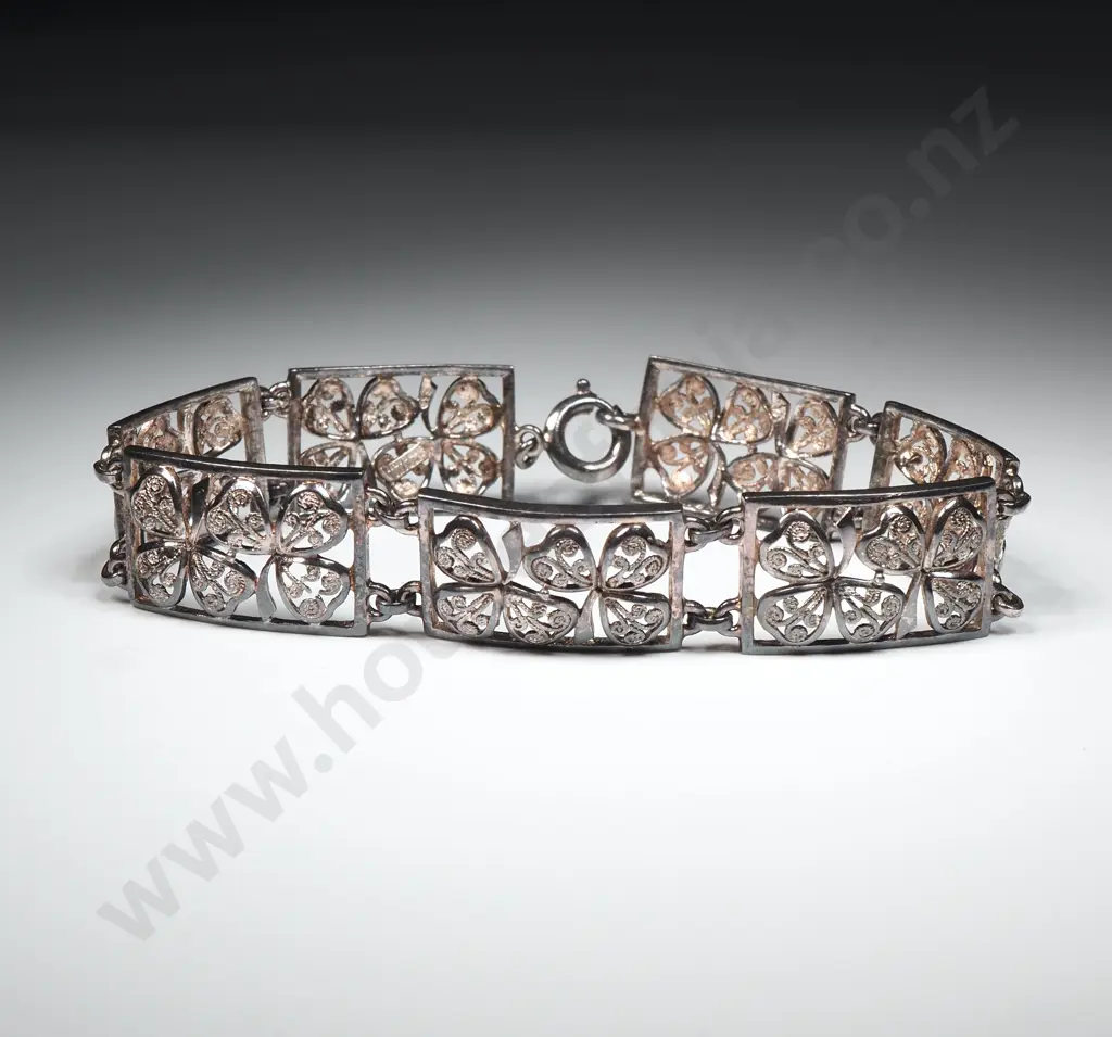 Sterling Silver Filligree Bracelet Image 1++