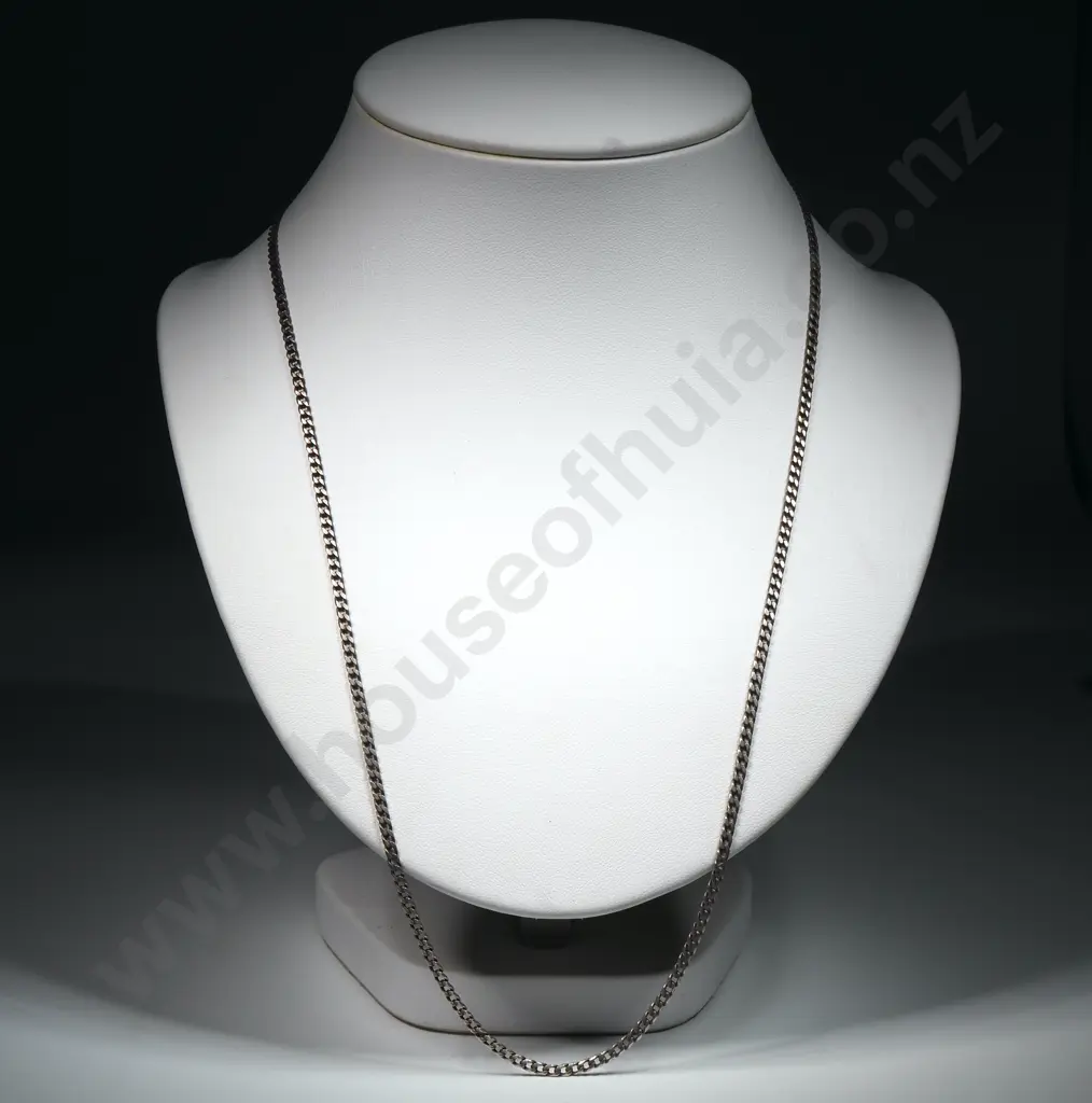 Sterling Silver Curb Link Necklace Image 1++