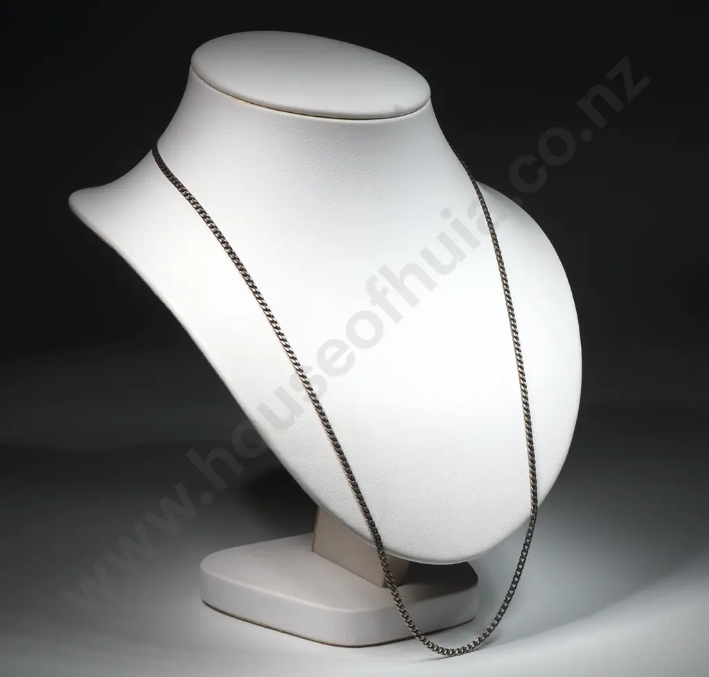 Sterling Silver Curb Link Necklace Image 1++