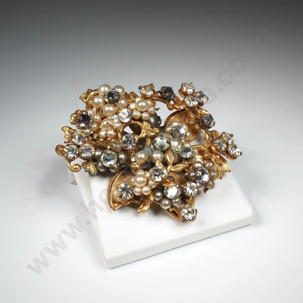 Miriam Haskel Costume Brooch Image 1++