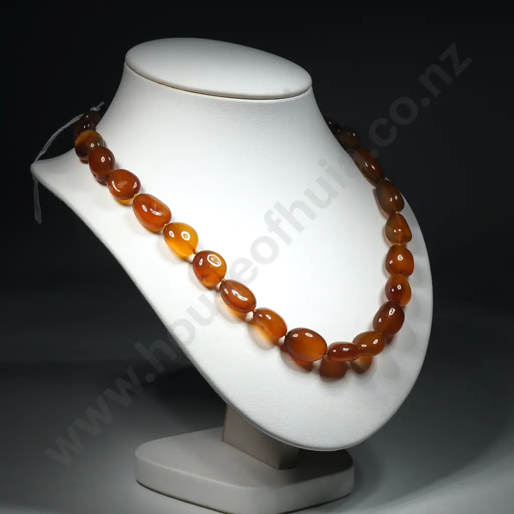 Calcedony Bead Necklace Image 1++