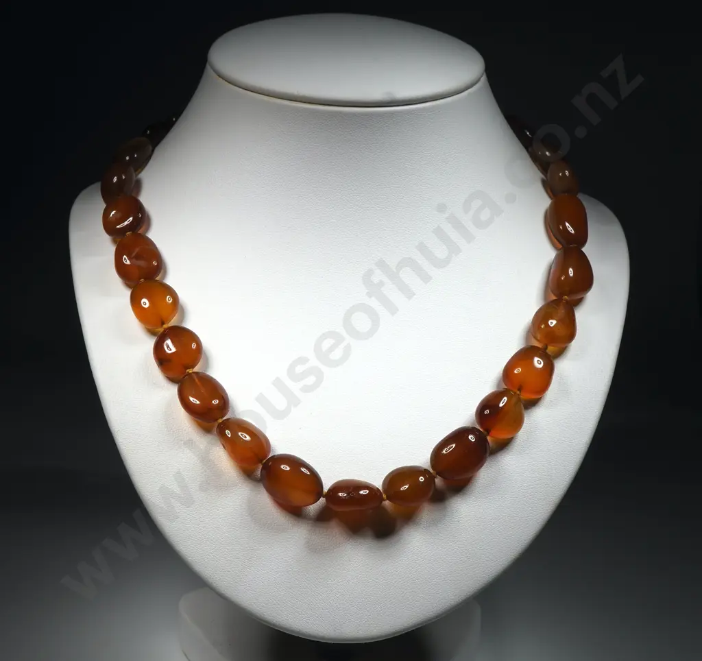 Calcedony Bead Necklace Image 1++