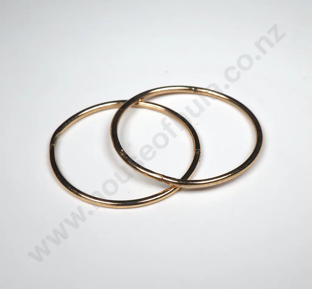 9ct Gold Hoop Earrings Image 1++